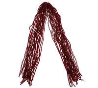 EXQUIMEUBLE Unisex Synthetic Double Ended Dreadlock Extensions Wine Red Long Crochet Hairpiece Hip-hop Style Fashion Hair Dreadlocks for Daily Wear