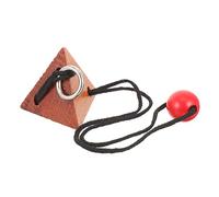 EXQUIMEUBLE Unlocking Toy for Kids and Adults 4-Column Wooden Knot Disentanglement Puzzle Brain Exercise Game Educational for Seniors for Cognitive Development and Fun Activities