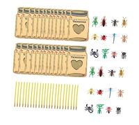 EXQUIMEUBLE Valentines Day Greeting Cards with Realistic Bugs Thick Creative Love Cards for Couples Classroom Party Gift and Bug Figures
