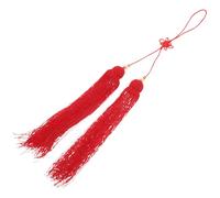 EXQUIMEUBLE Versatile Red Cloth Tassel Pendants Bright Color Tassel Decor Secure Hanging Design for Tai Chi Sword Martial Arts Equipment