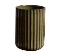 EXQUIMEUBLE Vintage Ceramic Tea Mug 300Ml Retro Striped Coffee Cup Lake Green Glaze Office Beverage Cup for Hot Drinks