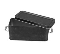 EXQUIMEUBLE Vintage Tinplate Biscuit Tins Airtight Storage Container with Lid, Large Capacity Candy Supply and Cookie Storage Box, Simple Elegant Design, Wedding Favor Box