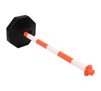 EXQUIMEUBLE Water-refillable Road Isolation Pile Safety Column Cone with Orange White Reflective Stripes, Movable Traffic Barrier for Road Safety and Vehicle Warning