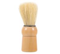 EXQUIMEUBLE Wooden Handle Men Shaving Brush with Soft Bristle Beard Grooming Tool for Shaving Foaming Hairdressing Gentle Hair Removal for Neck and Face Comfortable Grip Multi-