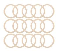 EXQUIMEUBLE Wooden Rings Flat Circles 20Pcs 2.95In Unfinished Lightweight Smooth Finish for Handmade Wedding and Macrame Decorations