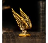 Exquisite 100% Solid Brass Angel Wings Sculpture - Handcrafted Vintage Desk Decor, Elegant Collectible Art Piece, Inspirational Home & Office Decoration, Unique Gift for Spiritual Seekers