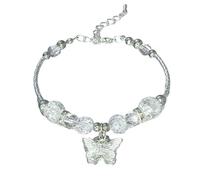 Exquisite alloy accessories decorated with butterflies unique bead charms fashionable women jewelry for trend setters, フリーサイズ