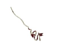 Exquisite Alloy Hair Stick Snake Hairpiece With Sparkling Snake For Evening Dinner Wear Photo Props