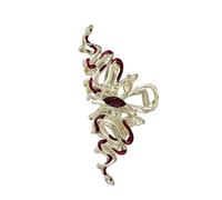 Exquisite Alloy Hair Stick Snake Hairpiece With Sparkling Snake For Evening Dinner Wear Photo Props