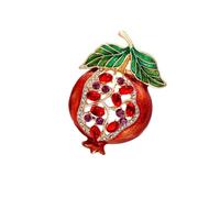 Exquisite Alloy Pomegranate Brooch Pin, Stylish Corsage Pin | Pomegranate Jewelry with Distinctive Badge Pin, Chest Decoration for Modern Fashionable Women, Harvest Symbolism