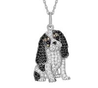 Exquisite and Cute Pet Cat Dog Necklace for Animal Lover, Personalized Engraved Pet Jewelry Gifts (Cavalier)