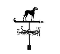 Exquisite Animals Dog Metal Weathervane Stainless Steel Vane Direction Indicator for Outdoor Roof Mount Garden Yard Decor Weathervane, Plott Hound