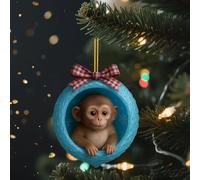 Exquisite Animals Series Hanging Pendant, Cute 2D Acrylic Backpack Car Pendant, Decoration Hanging Ornament For Indoor Outdoor, Holiday Decor, A