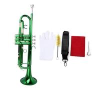 Exquisite Bb B Flat Trumpet Quality Brass Trumpet With Mouthpiece Accessories (Color : Green)