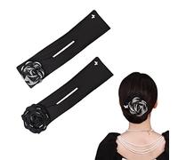 Exquisite Big Flower Deft Bun, Hair Bun Maker French Twist Hair Fold Wrap Snap Band, Magic Hair Bun Maker, Lazy Hair Curler Bun Maker For Hair Twist (2PCS-C)