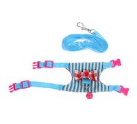 Exquisite Bow Hamster Harness Vest Leash Rope Adjustable Mouse Baby Rabbit Squirrel Walking Roper For Small Pet Animal Animal Traction Lead Strap Protection Cone Neck Recovery Elizabethan Collar Lead