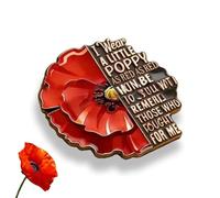 Exquisite Broschen zum Gedenktag, wunderschöne rote patriotische Gedenk-Anstecknadeln, Veteranen-Metallblumenbroschen als Souvenirs. (1)