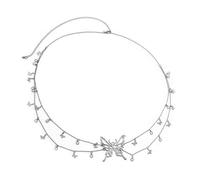 Exquisite Butterfly Waist Chain Double-layer Sweet and Cool Style Body Chain Women's Belly Button Chain Sexy Jewelry Gift, One Size, iron chain + alloy, No Gemstone