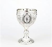 Exquisite Carved Alloy Small Wine Glass - 30ml Mini Vintage Wine Cup-Collection Small Wineware