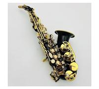 Exquisite Carved Flower Black Nickel Gold Surface Saxophone B Tone Sax Brass Instrument With Case Saxophone for Student