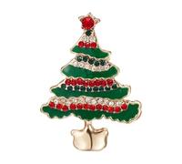 Exquisite Christmas Enamel Pin with Snowman, Santa Claus, Tree and Bells for Women, Normal, Non-precious metal