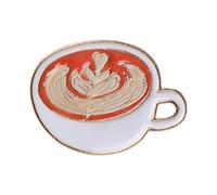 Exquisite Coffee Cup Brooch Banquet Scarf Lapel Pin Glow Coffee Mug Lapel Pins for Bag Decor Pins for Backpacks