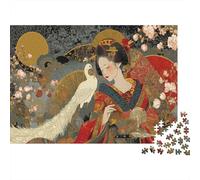 Exquisite Courtesan, Peacock, Cherry BlossomsJigsaw Puzzles 1000 Pieces for Adults Puzzle Educational Games