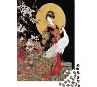 Exquisite Courtesan, White Peacock Puzzle 70x50cm/1000pcs Erwachsene Puzzle,Home Decor