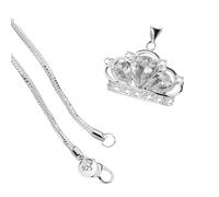 Exquisite Crown NecklFor Women Girls, Classy Queen Neckl- Charming Crown, Tiara NecklFor Women Valentine Birthday Party