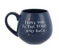 Exquisite Dark Blue "I Love You To The Stars & Back" Ceramic Mug - 10cm x 13.5cm (1 Pc.) - High Quality Material - Perfect Gift For Mother's Day, Valentine's Day, Birthdays & New Mums
