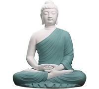 Exquisite Design Ceramic Buddha Statue for Zen Decor Meditating Tathagata Buddha Serene Decorative Sitting Figurine Indoor Sculpture Artwork