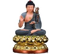 Exquisite Design Resin Buddha Statue with Stable Lotus Base Meditation Buddha Figurine for Zen Decor Beautifully Crafted Details Sculpture Artwork