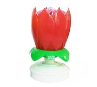 Exquisite Double-Layer Rotatable Musical Birthday Cake Candle for Parties, Gifts & Flowers