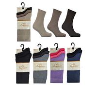 Exquisite Elegance Ladies 6 Pair Pack soft touch, cotton rich socks (Black)
