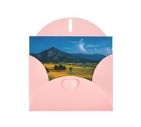 Exquisite Endless Prairie Greeting Card With Pink Envelope Suitable For Various Celebratory Occasions Use