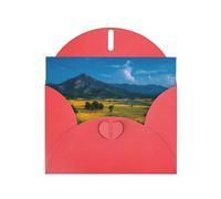 Exquisite Endless Prairie Greeting Card With Red Envelope Suitable For Various Celebratory Occasions Use