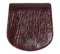 Exquisite Exotic Skin Coin Case Wallet - unisex - Dolce & Gabbana - Wallets & Cardholders - Brown - ONE SIZE - Accessories ONE SIZE
