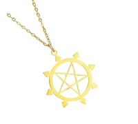 Exquisite fashion earrings Algol Chaos pentant necklace A birthday gift from Eight pointed star to a loved one