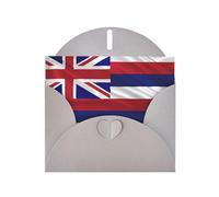 Exquisite Flag Of Hawaii American Greeting Card With Gray Envelope Suitable For Various Celebratory Occasions Use