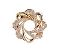 Exquisite Floral Design Dual-Purpose Silk Scarf Pin for Men and Women Jewelry Accessory Wedding, Holiday, and Party Gift