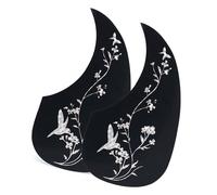 Exquisite Flower And Bird Guitar Guard Comma Type Wooden Guitar Strum Baffle Folk Guitar Case Panel
