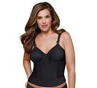 Exquisite Form Women's Back Close Longline Bra - Black - 46DD