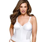 Exquisite Form Women's Back Close Longline Bra - White - 40DD
