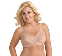 Exquisite Form Women's Side Shaping Bra with Lace 5100548, Semi-Sheer, Rose Beige, 44C