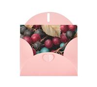 Exquisite Fruit Of The Night Greeting Card With Pink Envelope Suitable For Various Celebratory Occasions Use