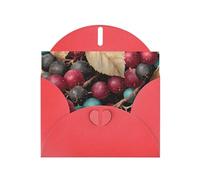 Exquisite Fruit Of The Night Greeting Card With Red Envelope Suitable For Various Celebratory Occasions Use