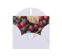 Exquisite Fruit Of The Night Greeting Card With White Envelope Suitable For Various Celebratory Occasions Use