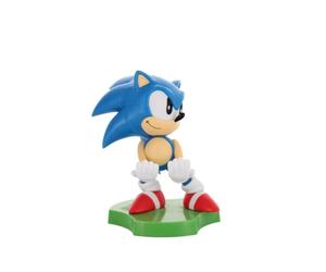 Exquisite Gaming: Holdems: SEGA - Sliding Sonic - Earbud & Phone Holder, Cable Guy, Mini Collectibles with a Twist, Classic Sonic, Licensed Figure