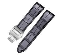 Exquisite Genuine Leather Watch Strap for Series 20mm Elegant Design 23mm Watchband Bracelet (Color : Pink Silver Buckle, Size : 20mm)