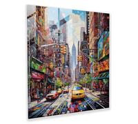 Exquisite Glass Print - Brooklyn's Artistic Kaleidoscope, 20" x 20"